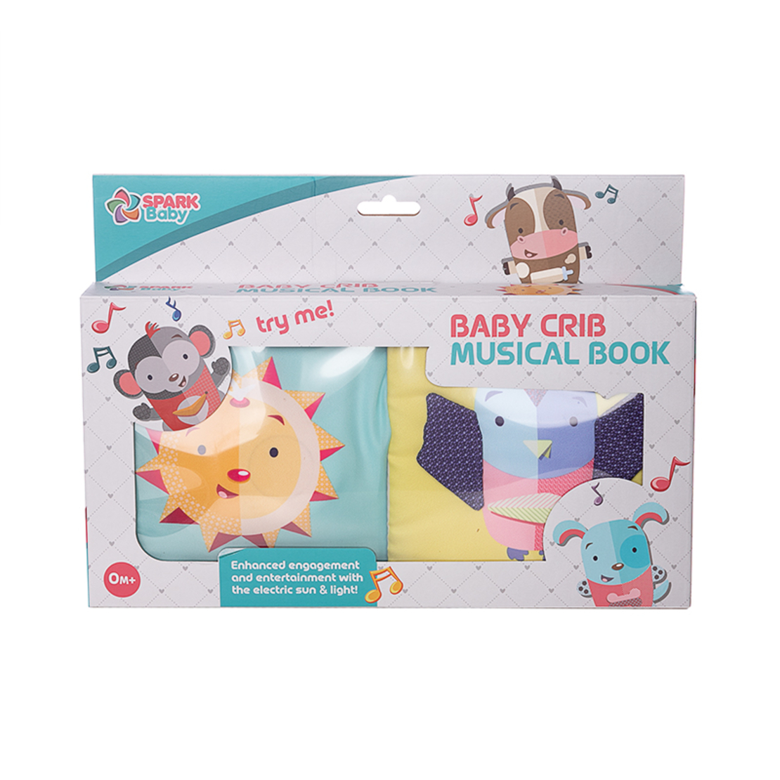 ספר בד אינטראקטיבי מנגן דו צדדי ספארק טויס SPARK TOYS