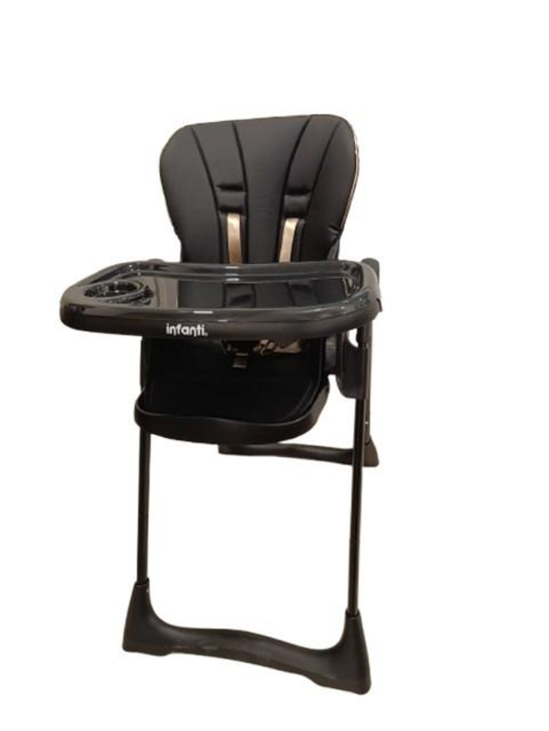 כסא אוכל לתינוק מגיל חצי שנה דגם ביסטרו צבע שחור INFNTI