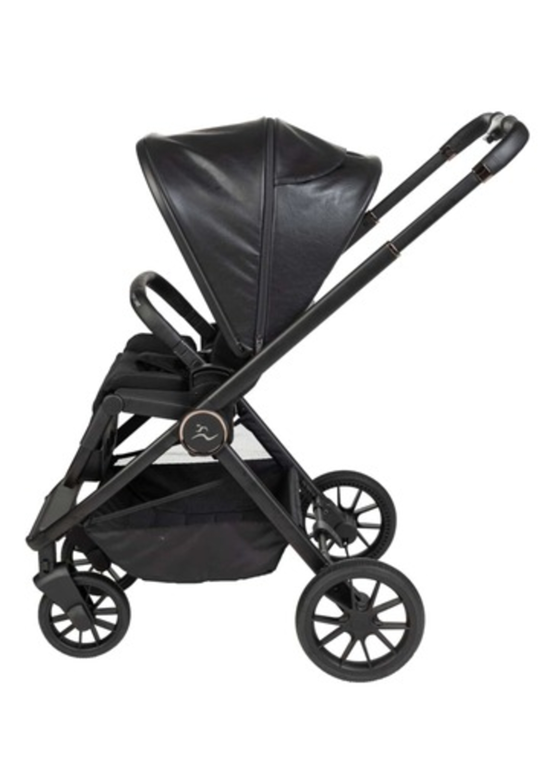 עגלת סיאלו פרו מהדורה מיוחדת Cielo Pro Leather קולקציית 2023 עור שחור