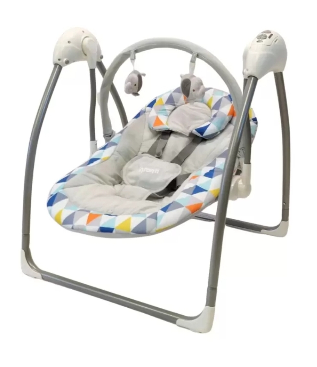 נדנדה חשמלית לתינוק אינפנטי מיני – INFANTI -אפור גאומטרי