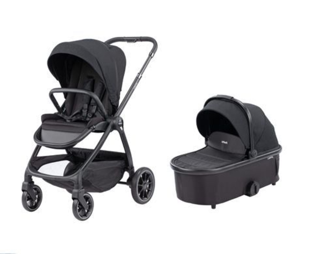 עגלת תינוק משולבת כולל אמבטיה וטיולון דגם Leona שחור