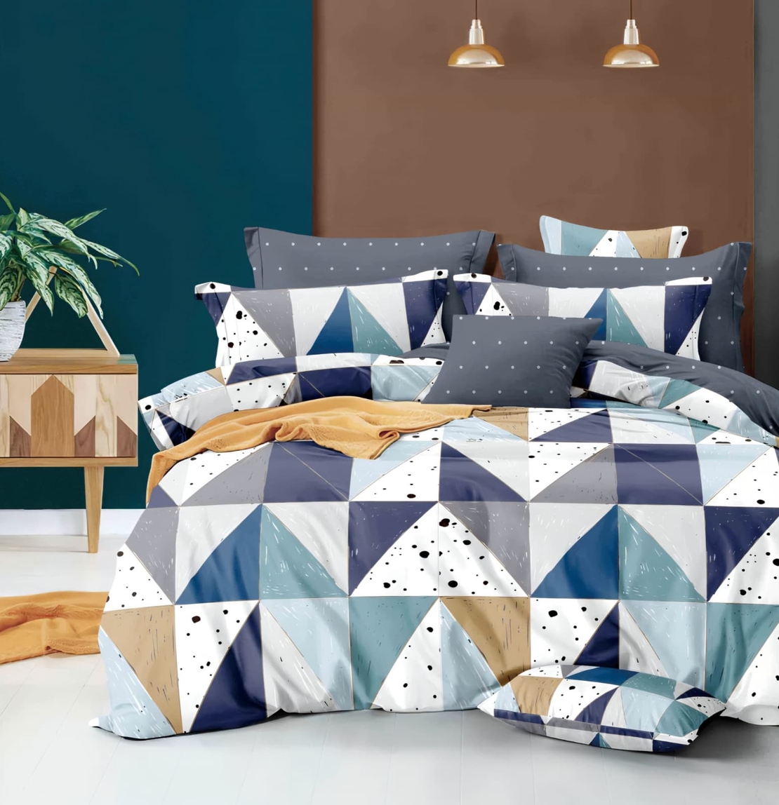 סט מצעים למיטה זוגית שחר 160/200