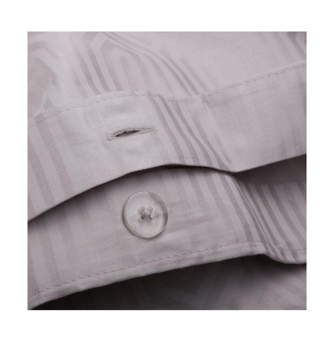 סט מצעים למיטה זוגית 100% כותנה סאטן דגם Ruby 160/200 אפור בהיר