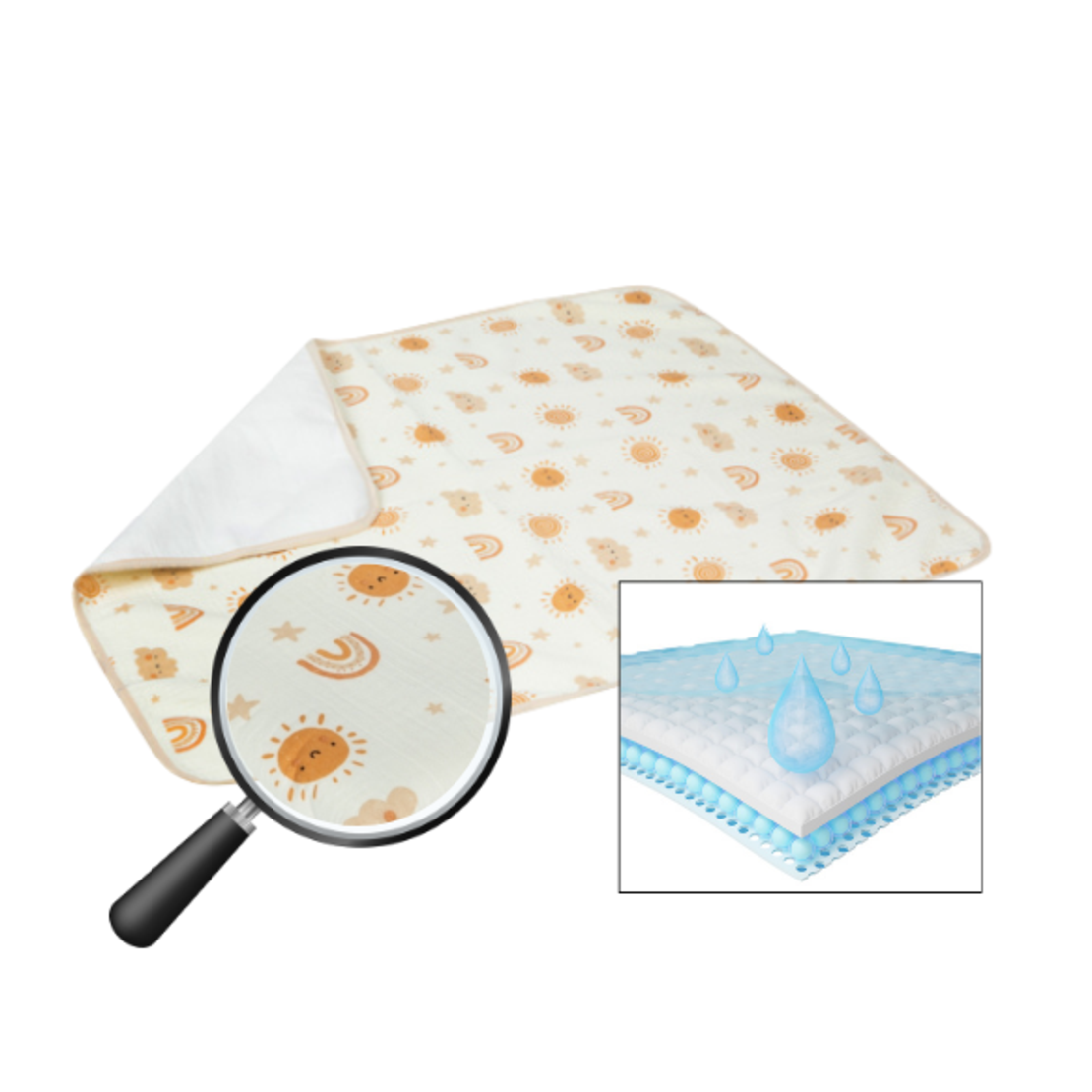 סדינית חלום סדין מיוחד לגמילה מחיתולים 70X90 ס