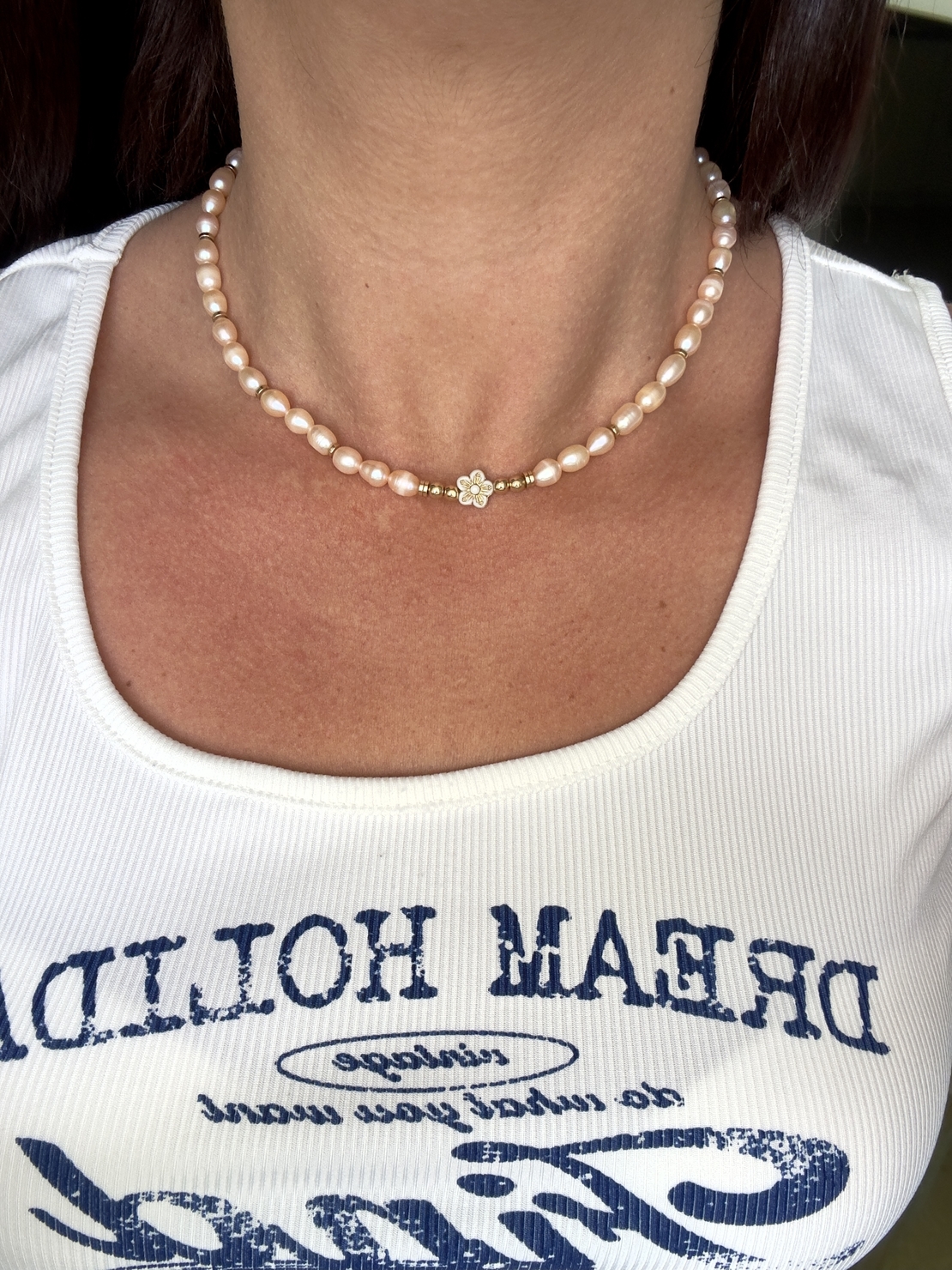 שרשרת Peach pearl