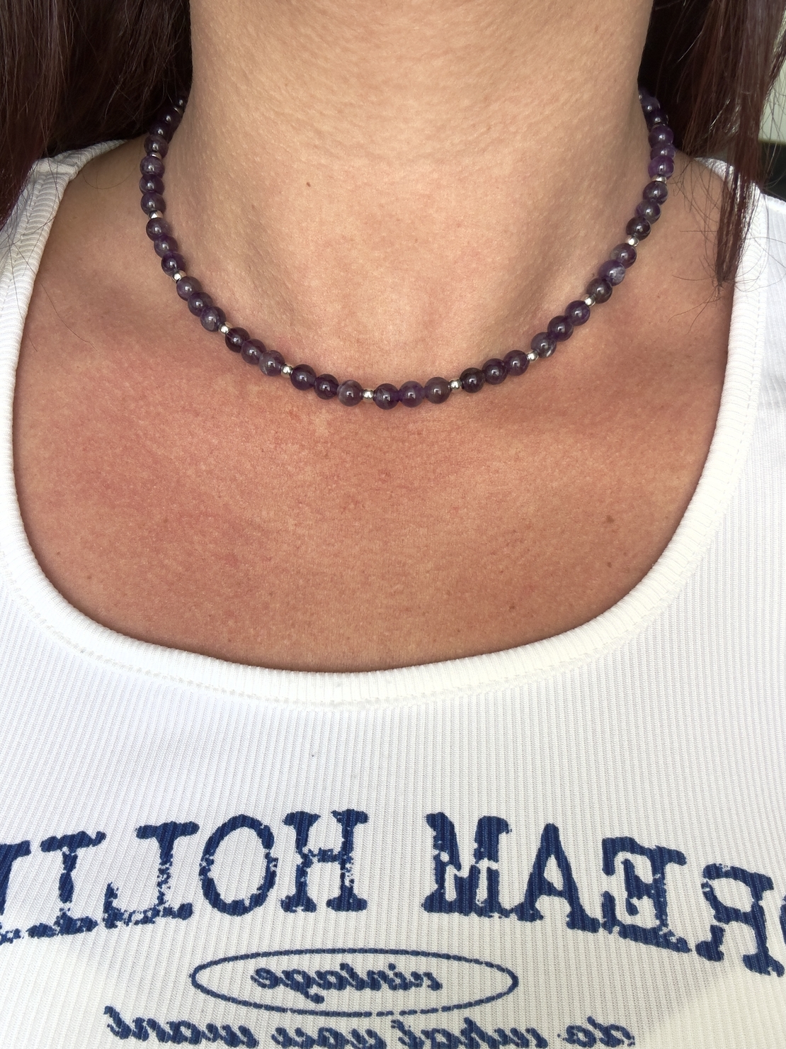 שרשרת Amethyst Steel - איזון, עוצמה ויציבות