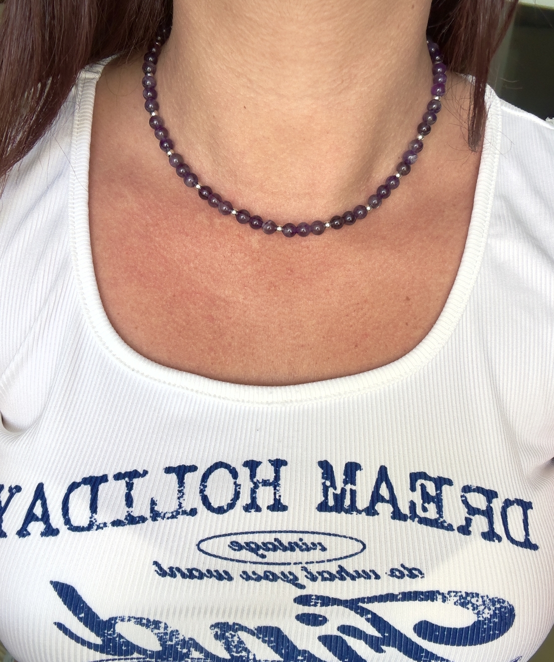 שרשרת Amethyst Steel - איזון, עוצמה ויציבות