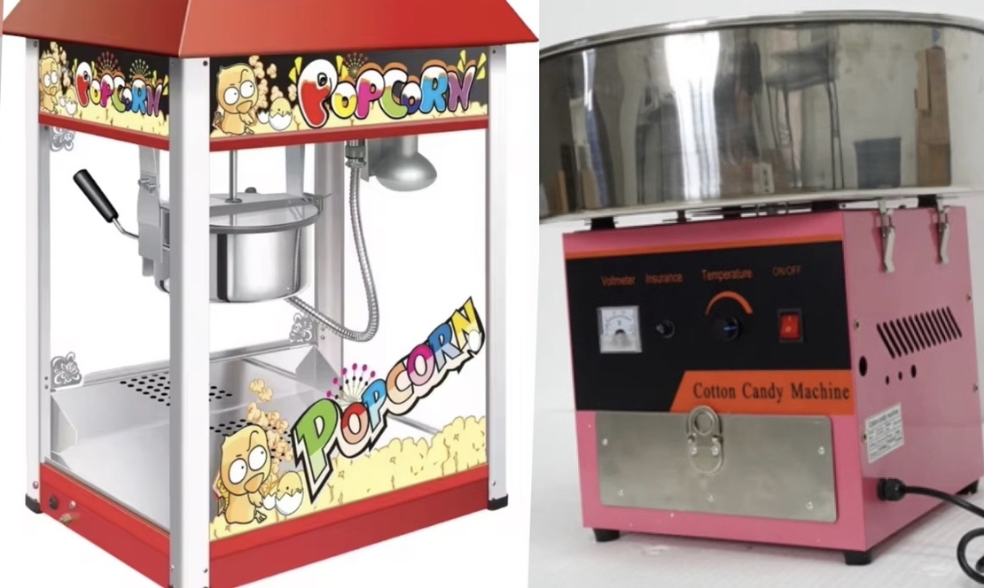 מבצע מכונת פופקורן ומכונת צמר גפן
