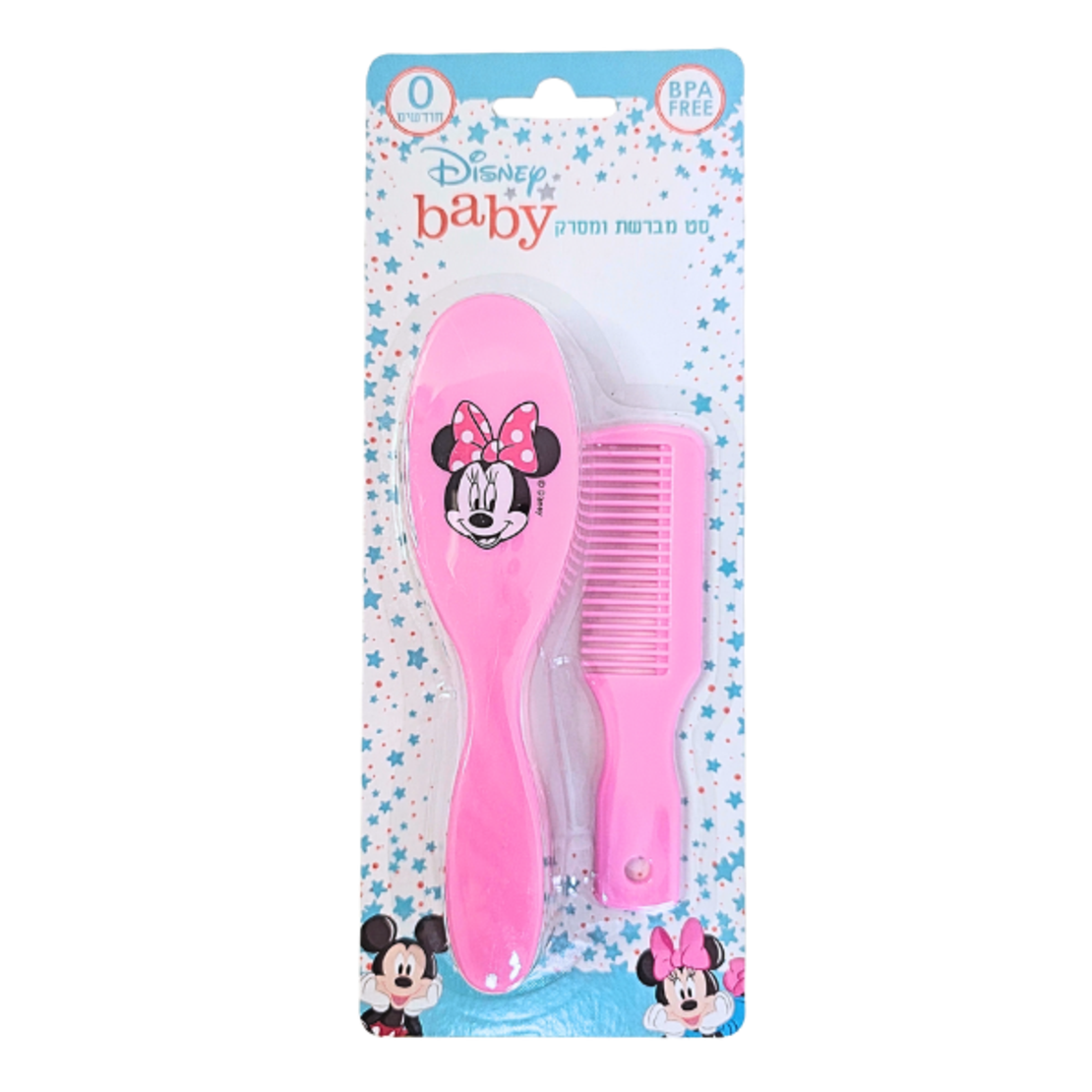 סט מברשת ומסרק מיני מאוס