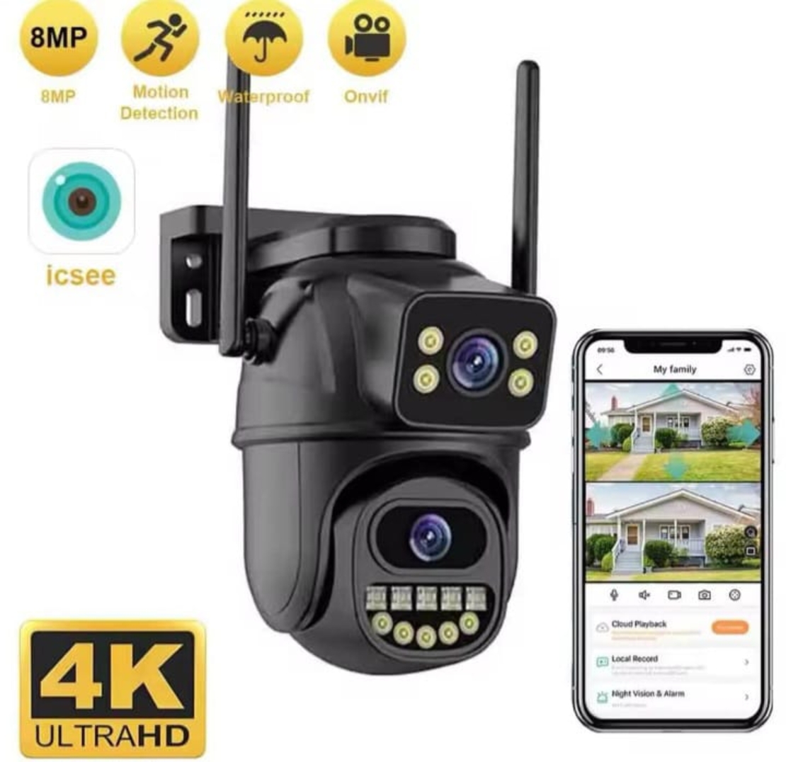 מצלמת אבטחה חכמה 4K WiFi – איכות תמונה 8MP
