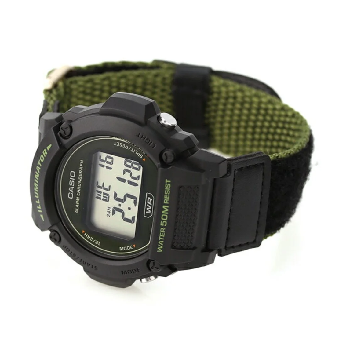 CASIO W-219HB-3A רצועת בד קסיו