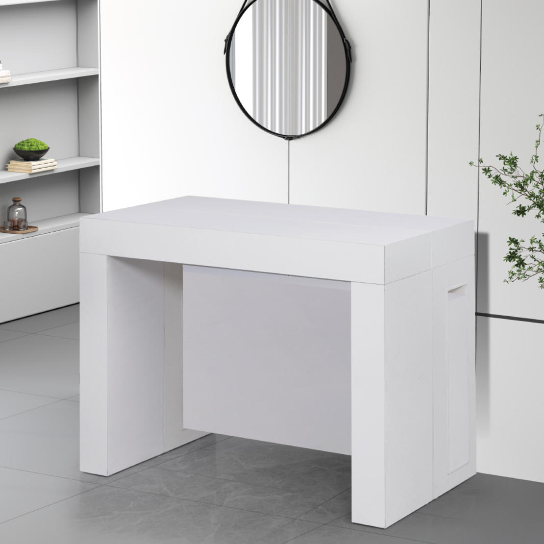 קונסולה נפתחת לפינת אוכל 3 מטר דגם הרמס Hermes לבן | מבית WOODY