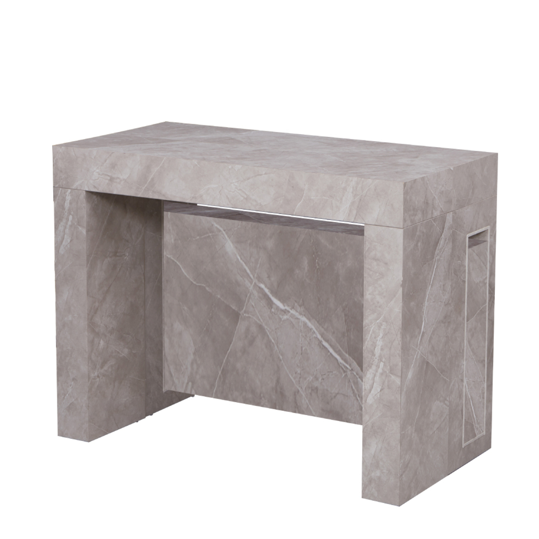 קונסולה נפתחת לפינת אוכל 3 מטר דגם הרמס Hermes אפור שיש | מבית WOODY