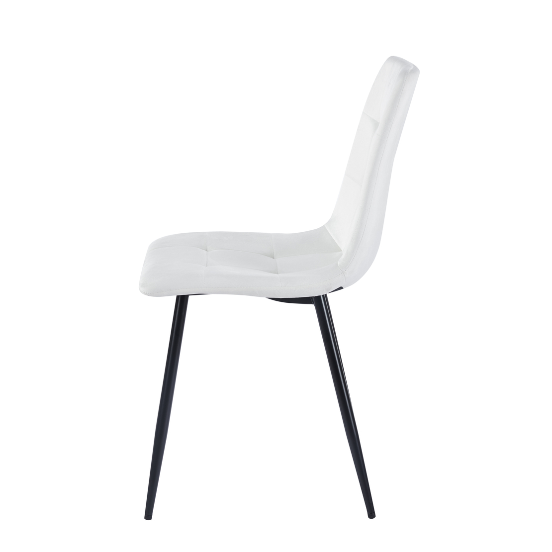 כסא לפינת אוכל מבד קטיפה דגם כלנית Kalanit לבן | מבית WOODY