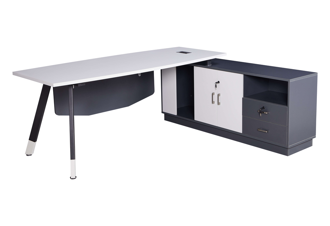 שולחן מנהלים מעוצב שלוחה צד ימין דגם שחר Shachar | מבית WOODY