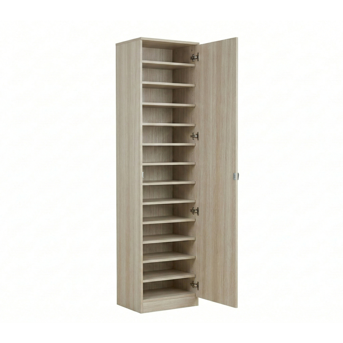 ארון נעליים 13 תאים מעוצב 45×200 עם מראה דגם ריו Rio אלון | מבית WOODY