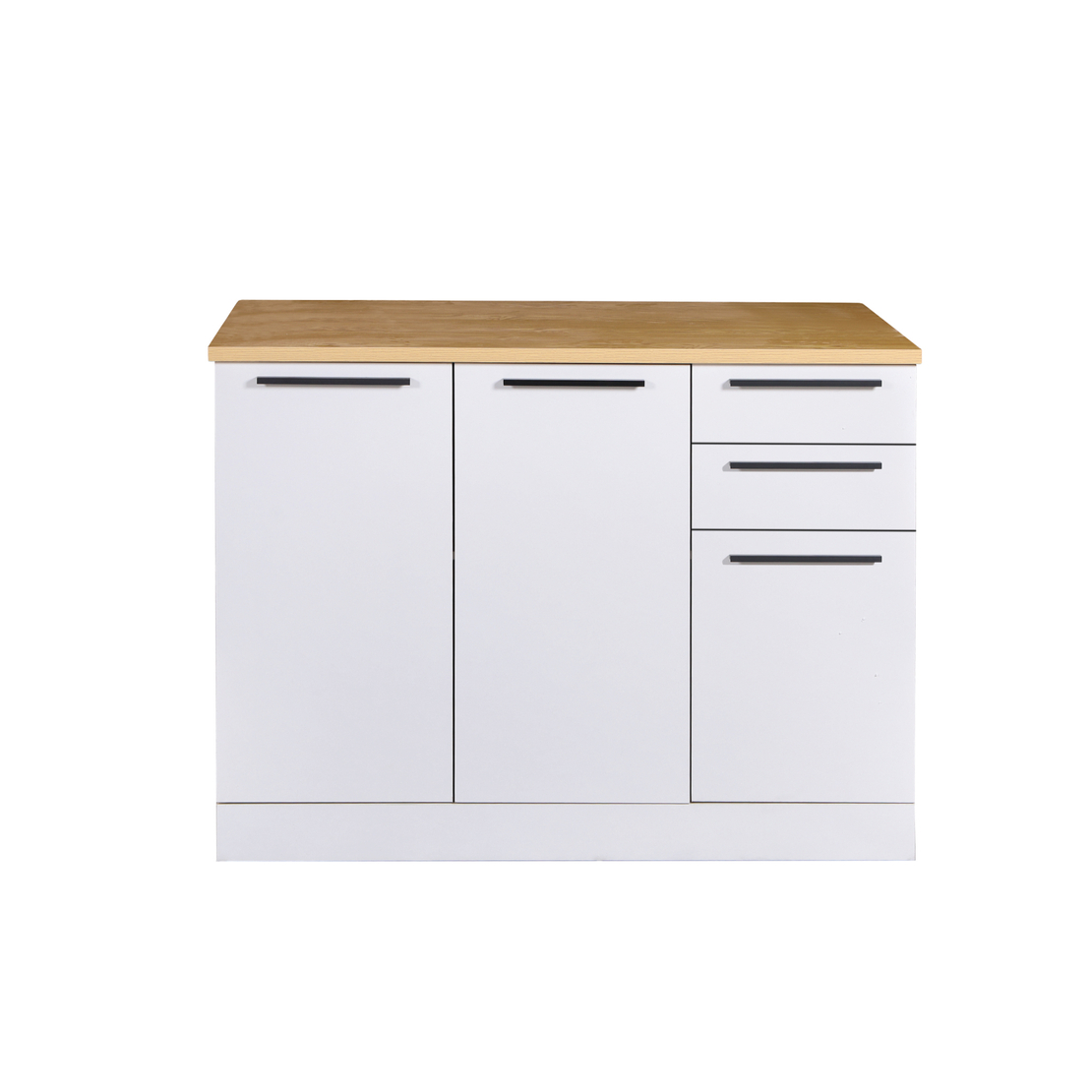 אי למטבח משולב שולחן בר דגם לורן Loren Duo לבן משולב עץ | מבית WOODY