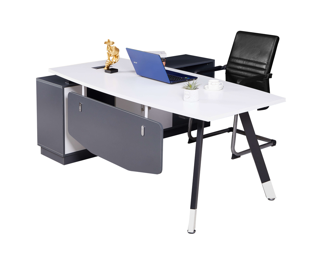 שולחן מנהלים מעוצב שלוחה צד ימין דגם שחר Shachar | מבית WOODY