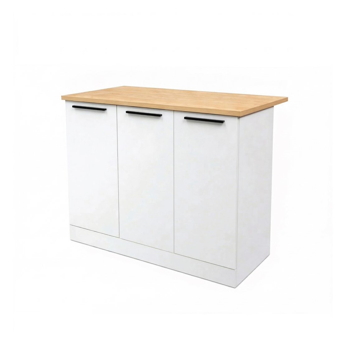 אי למטבח משולב שולחן בר דגם לורן Loren Door לבן משולב עץ | מבית WOODY