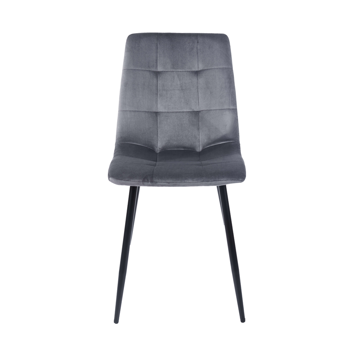 כסא לפינת אוכל מבד קטיפה דגם כלנית Kalanit אפור | מבית WOODY