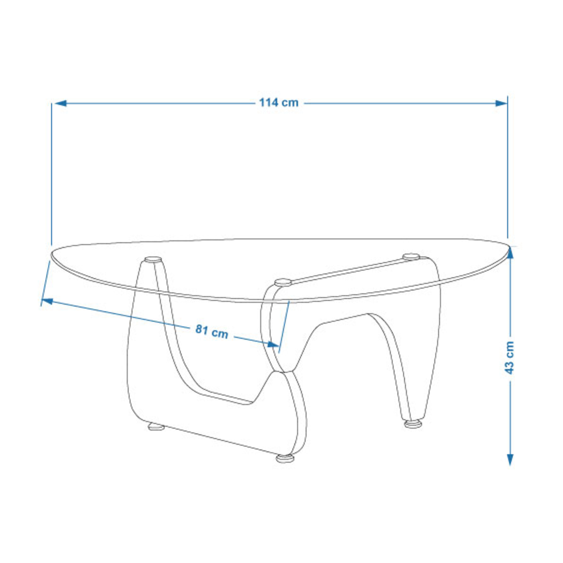 שולחן סלון זכוכית דגם סתיו STAV אלון | מבית WOODY