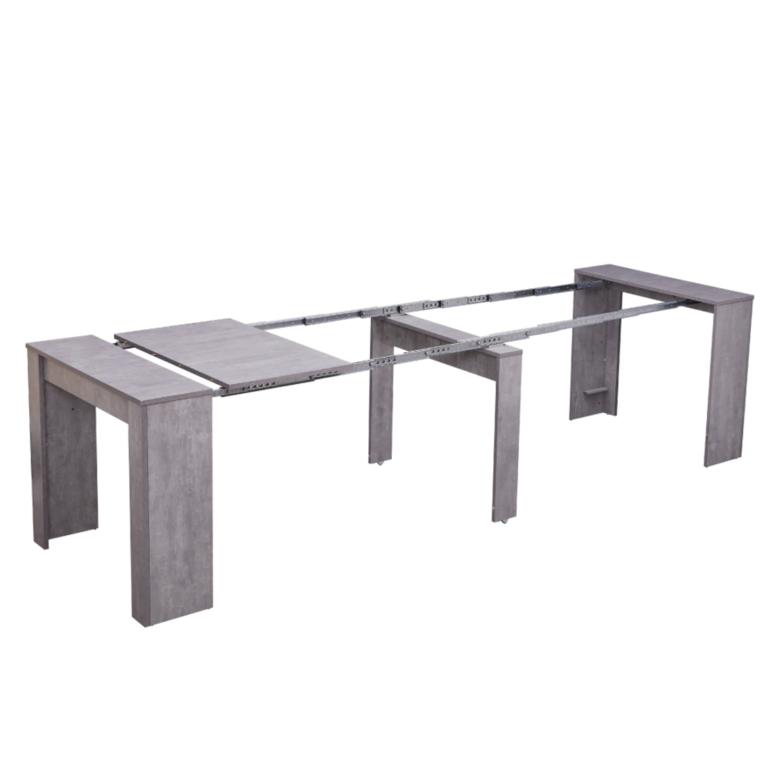 קונסולה נפתחת לפינת אוכל 3 מטר דגם זאוס Zeus אפור | מבית WOODY