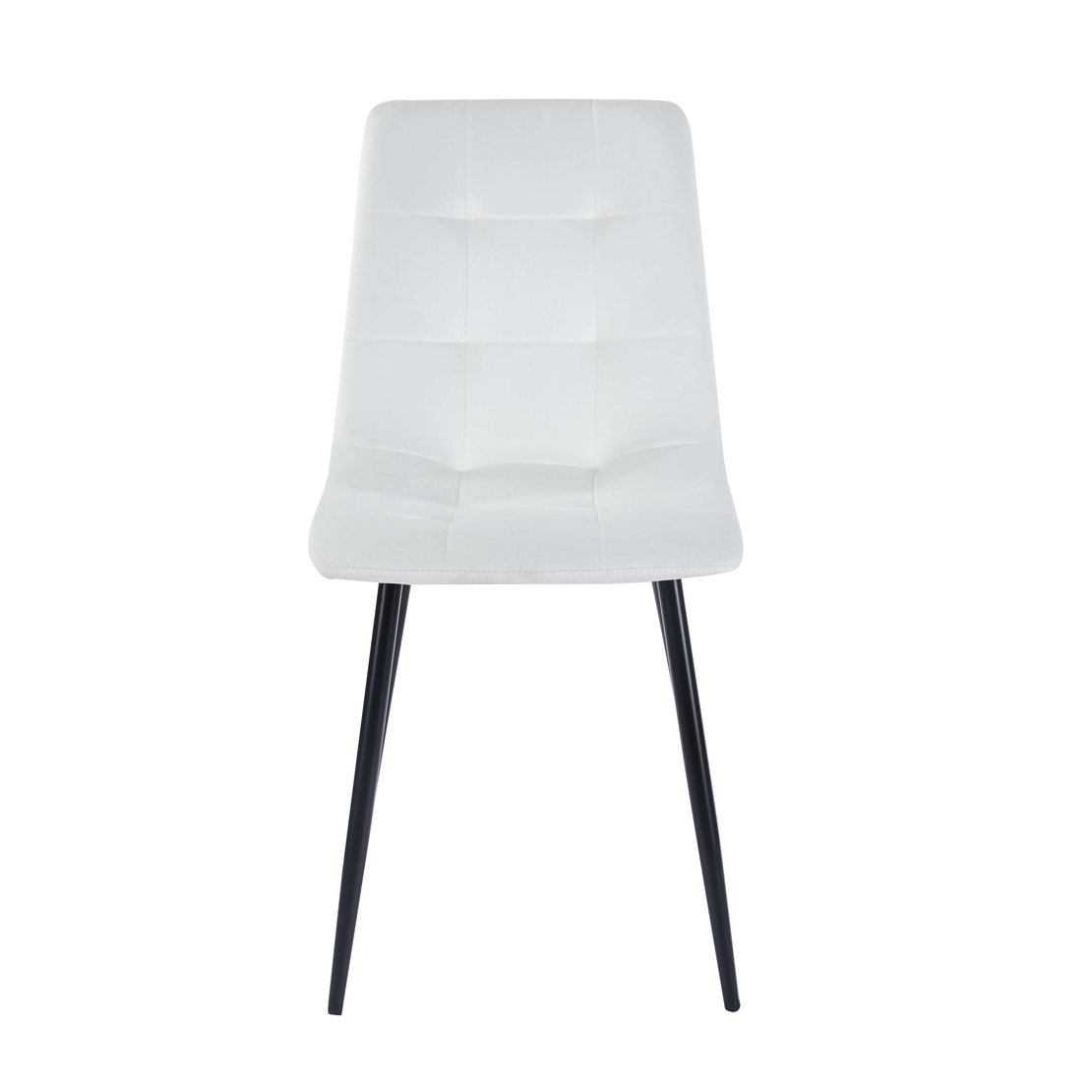 כסא לפינת אוכל מבד קטיפה דגם כלנית Kalanit לבן | מבית WOODY