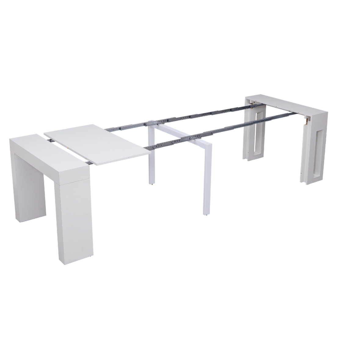 קונסולה נפתחת לפינת אוכל 3 מטר דגם הרמס Hermes לבן | מבית WOODY