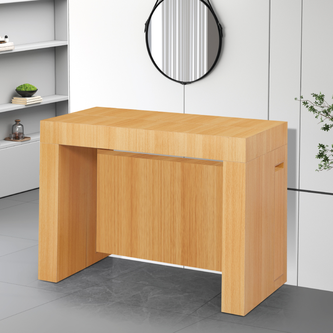 קונסולה נפתחת לפינת אוכל 3 מטר דגם הרמס Hermes עץ טבעי | מבית WOODY