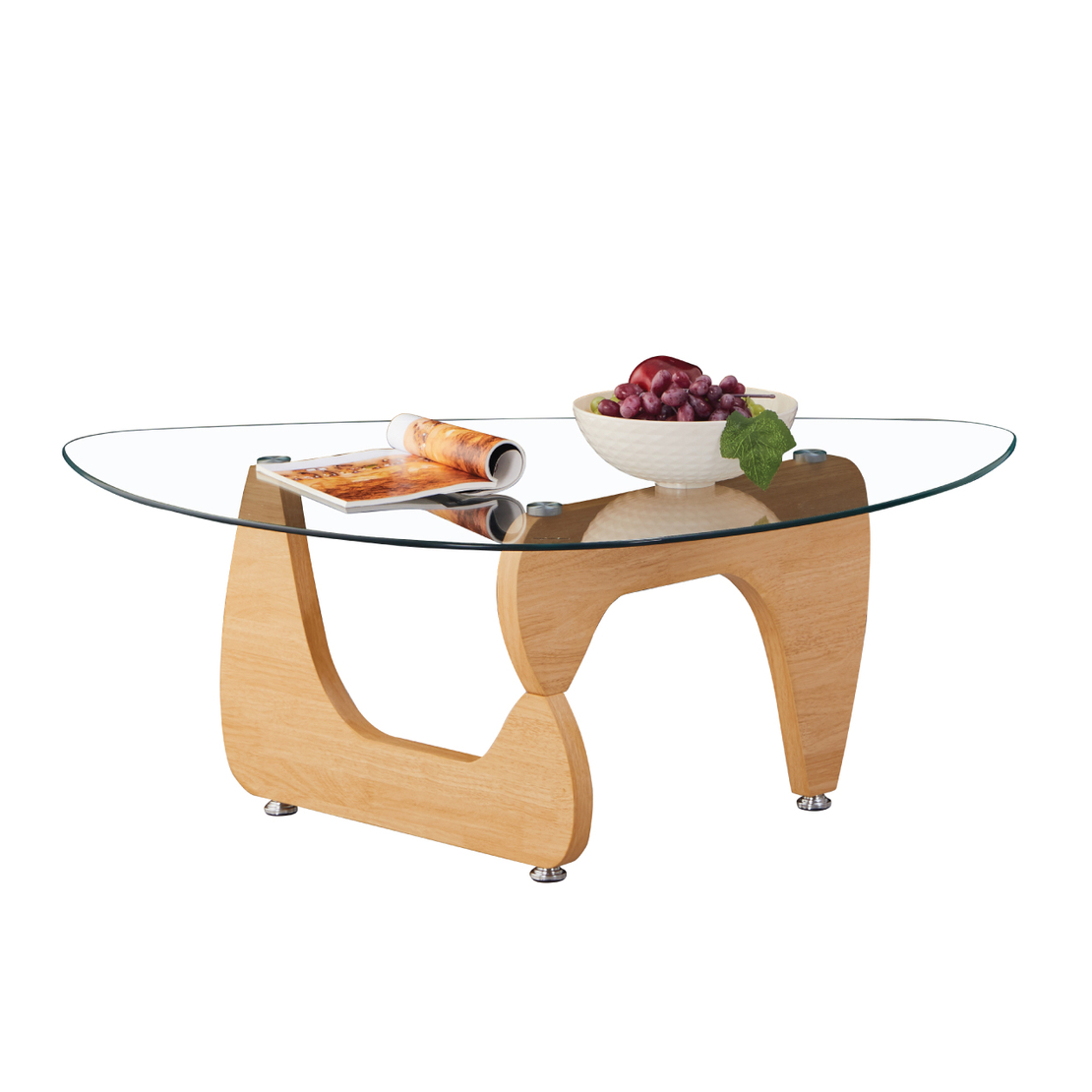 שולחן סלון זכוכית דגם סתיו STAV אלון | מבית WOODY