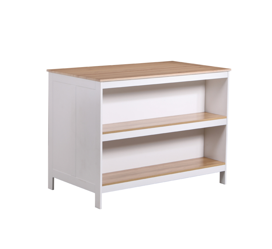 אי למטבח משולב שולחן בר דגם עדן Eden לבן משולב עץ | מבית WOODY