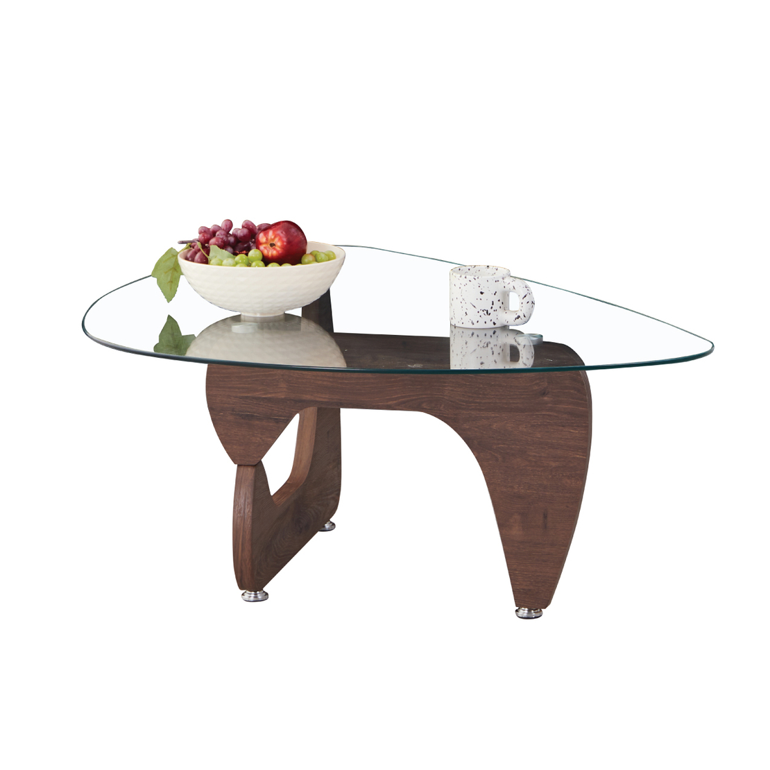 שולחן סלון זכוכית דגם סתיו STAV אגוז | מבית WOODY