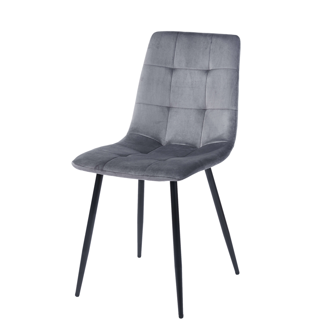 כסא לפינת אוכל מבד קטיפה דגם כלנית Kalanit אפור | מבית WOODY