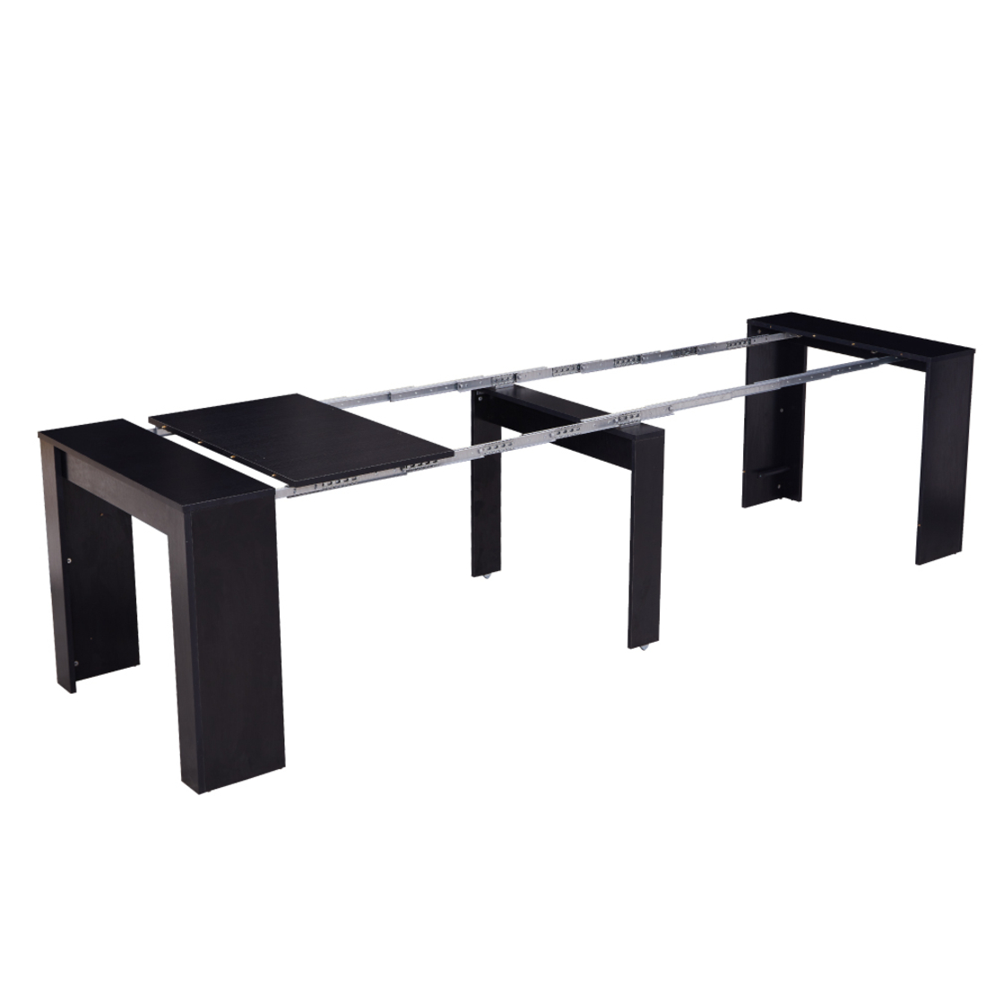 קונסולה נפתחת לפינת אוכל 3 מטר דגם זאוס Zeus שחור | מבית WOODY