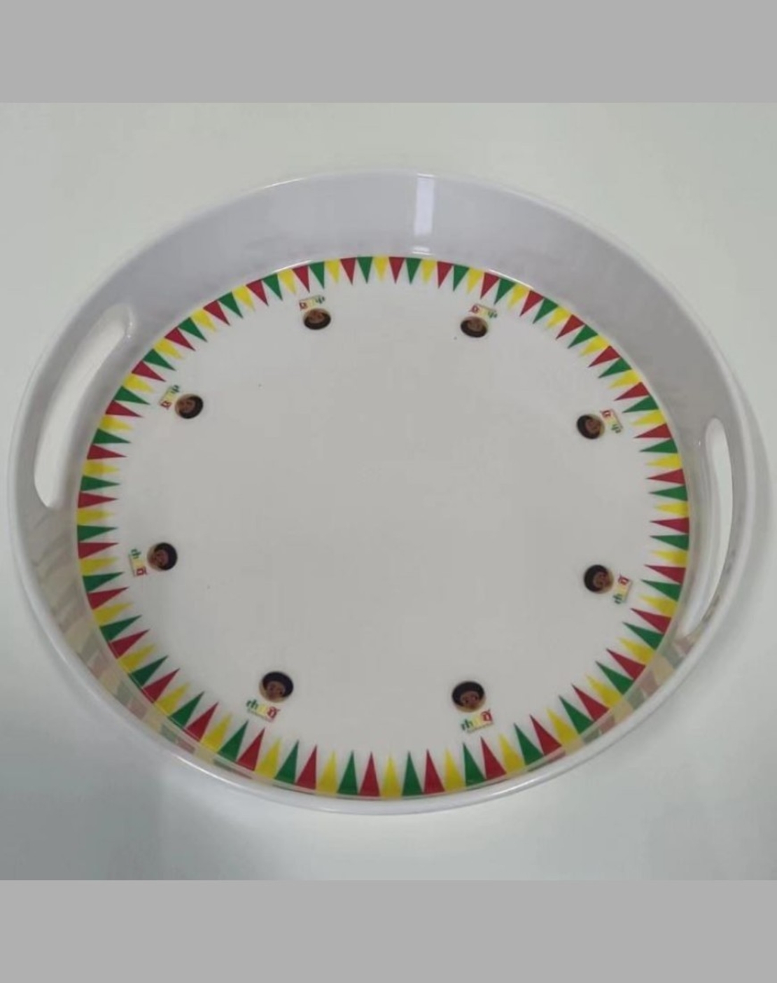 מגש מלמין עגול אם ידיות אחיזה 29.5 ס