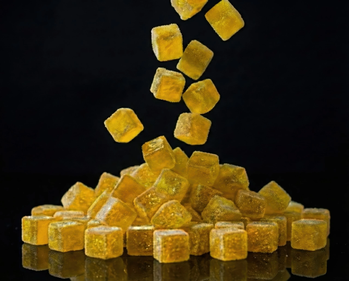 קוביות פרי בטעם אננס | 50גרם