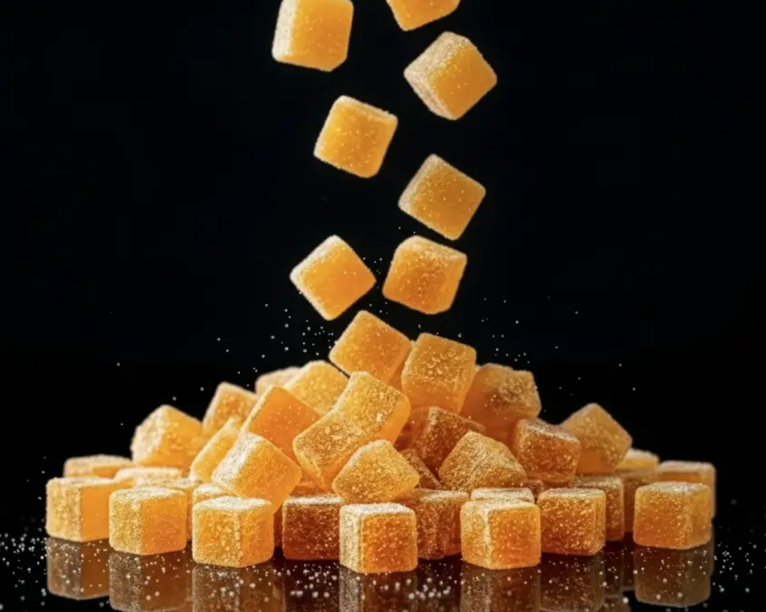 קוביות פרי בטעם מנגו תפוז | 50גרם