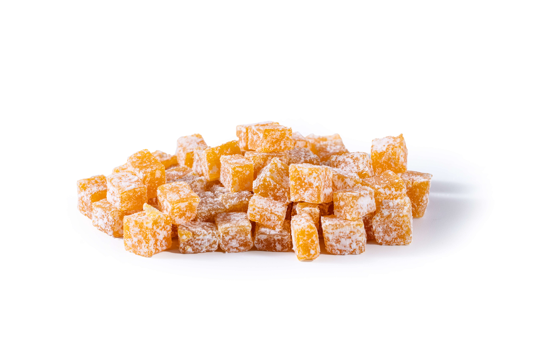 קוביות פרי בטעם מנגו תפוז