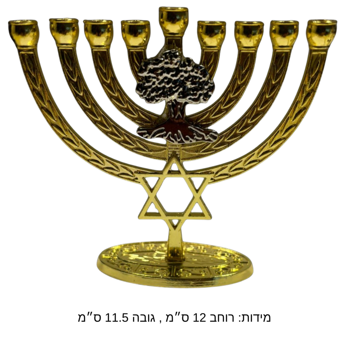חנוכיה עם עץ גולני