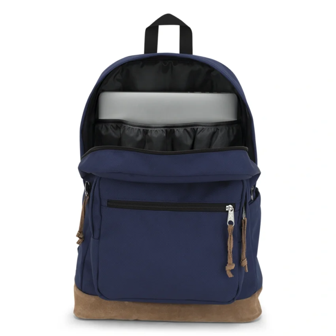 תיק גב ג'נספורט JanSport דגם Right Pack - כחול נייבי משולב עור