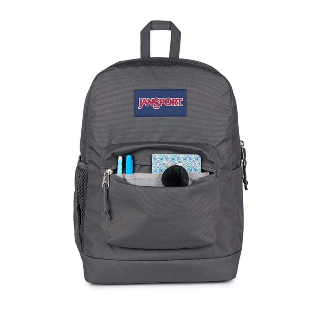 תיק גב ג'נספורט JanSport דגם Cross Town Plus - אפור