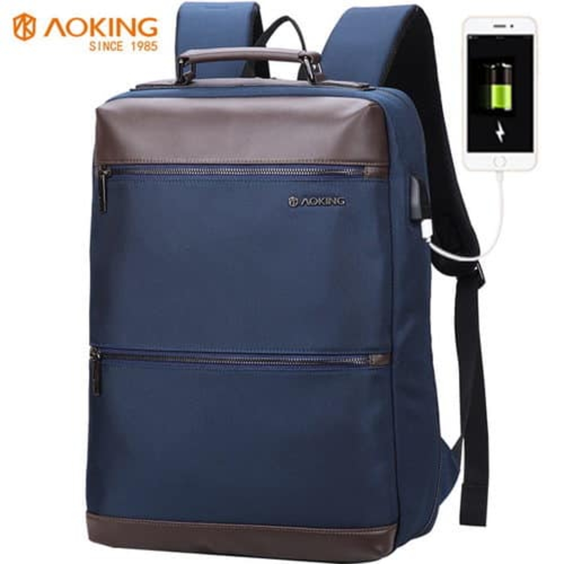 תיק גב יוקרתי למשרד עם תאים חכמים למחשב נייד