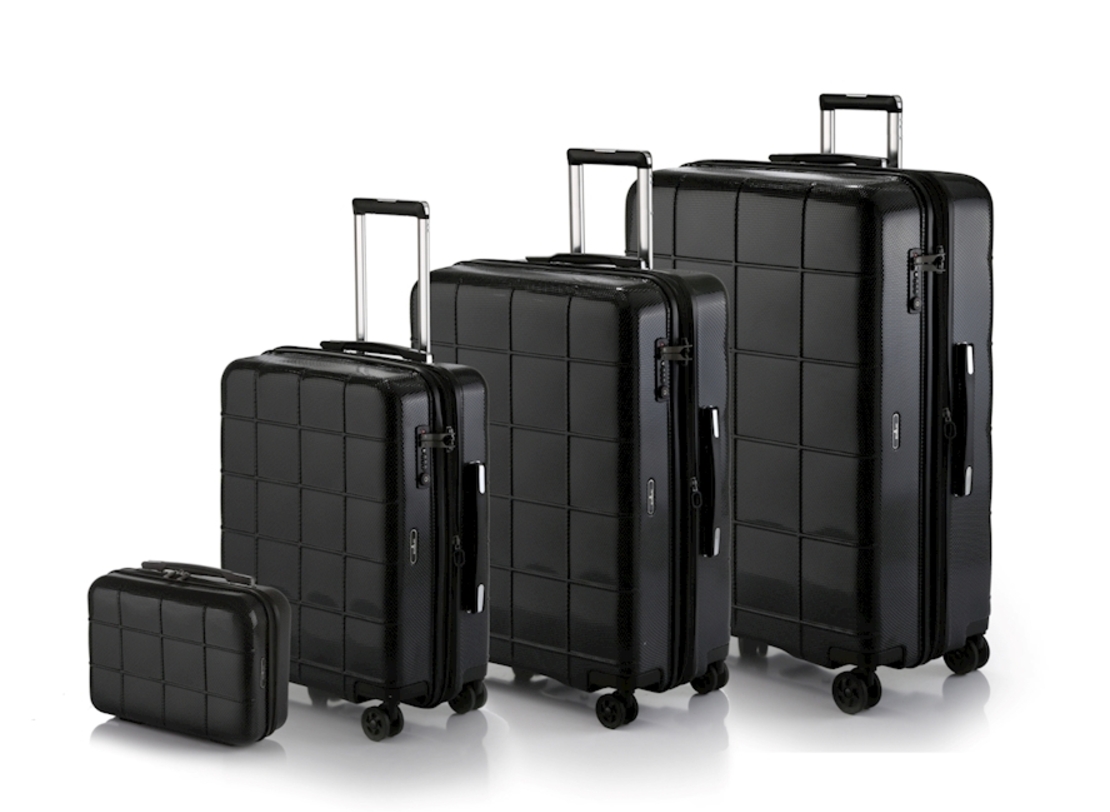 מזוודה קשיחה דגם Echolac Square Plus – גודל 28″ במבחר צבעים