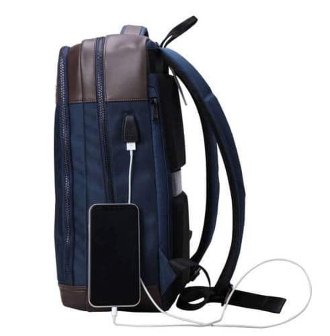 תיק גב יוקרתי למשרד עם תאים חכמים למחשב נייד