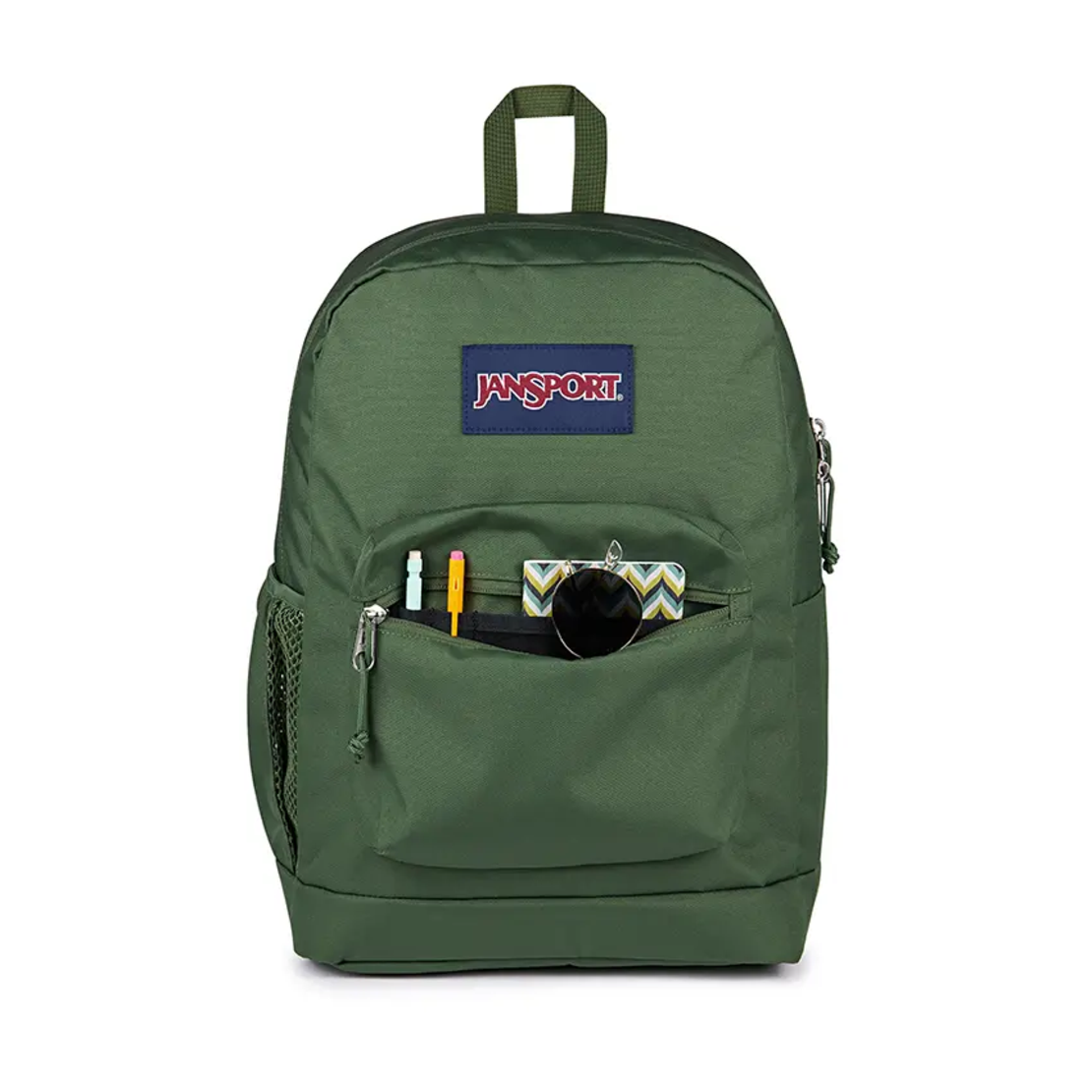 תיק גב ג'נספורט JanSport דגם Cross Town Plus - ירוק זית