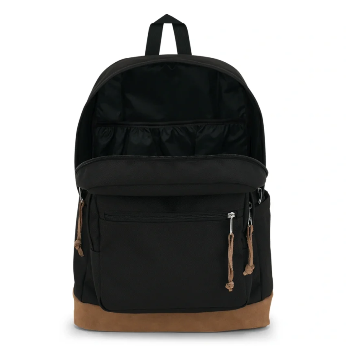 תיק גב ג'נספורט JanSport דגם Right Pack - שחור קלאסי משולב עור