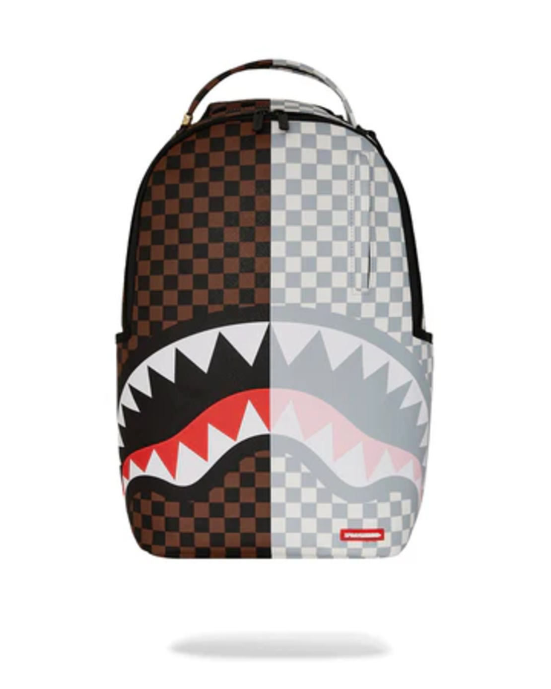 SPLIT BROWN AND CREAM CHECK DLXV BACKPACK