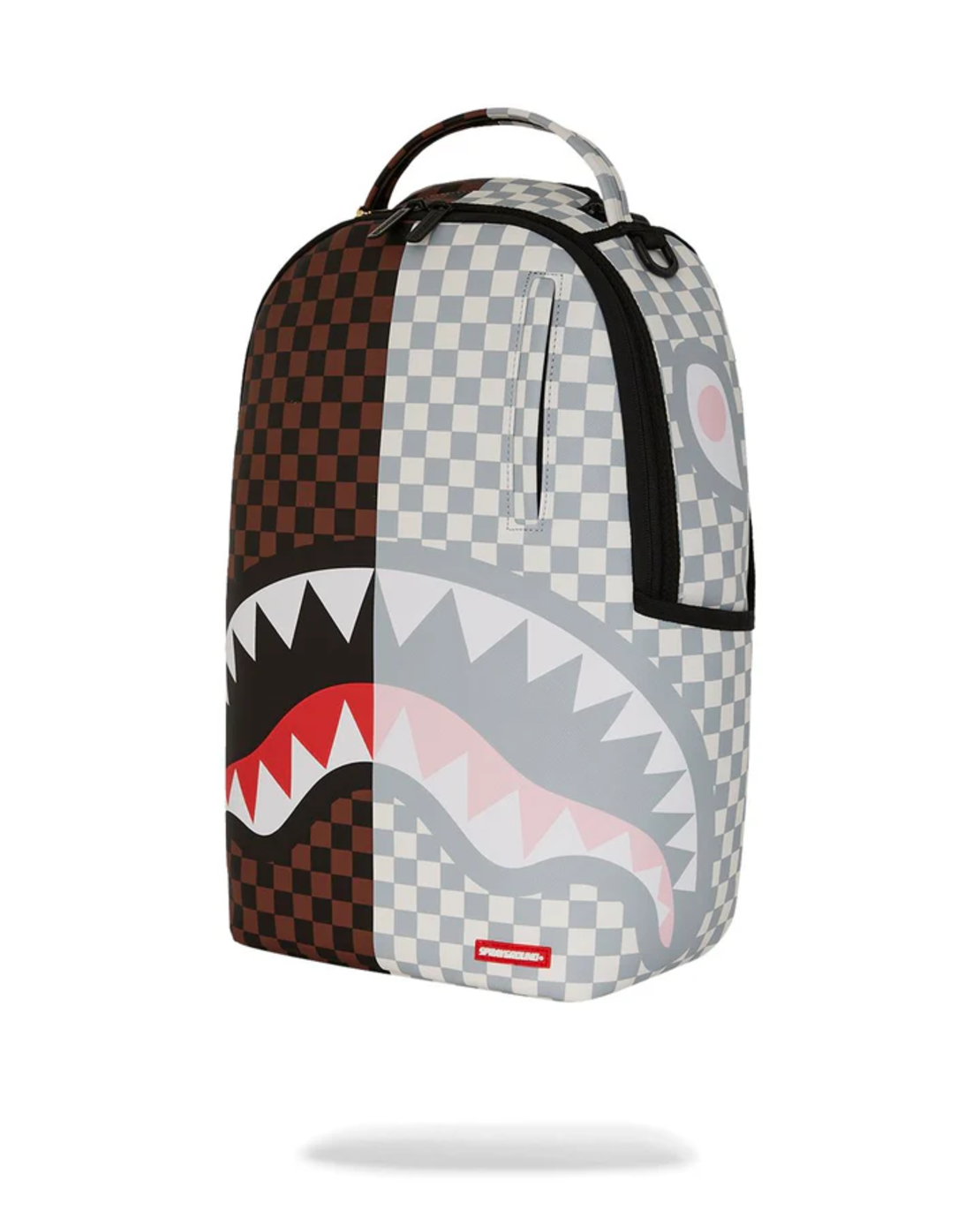 SPLIT BROWN AND CREAM CHECK DLXV BACKPACK