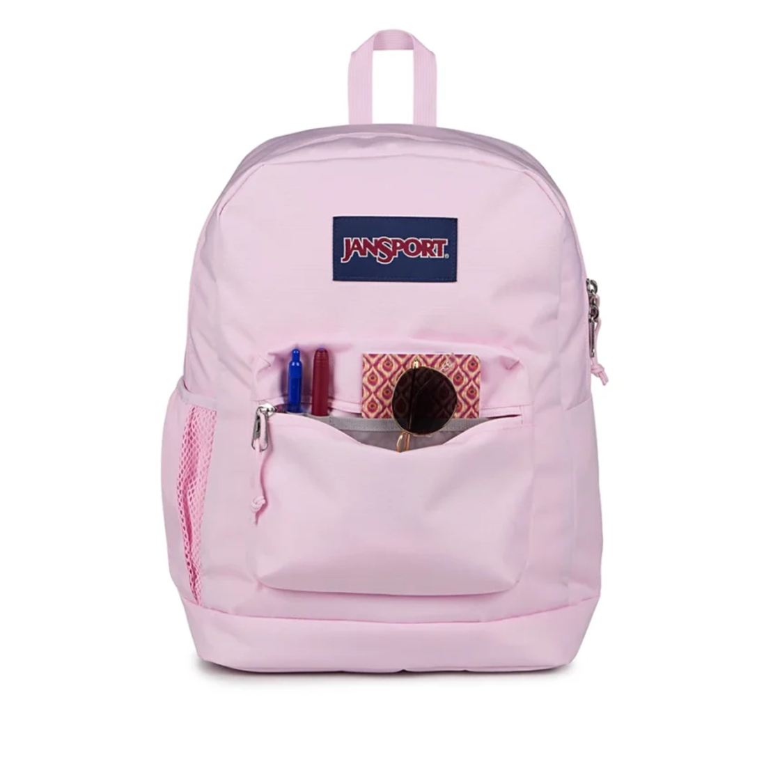 תיק גב ג'נספורט JanSport דגם Cross Town Plus - ורוד בהיר