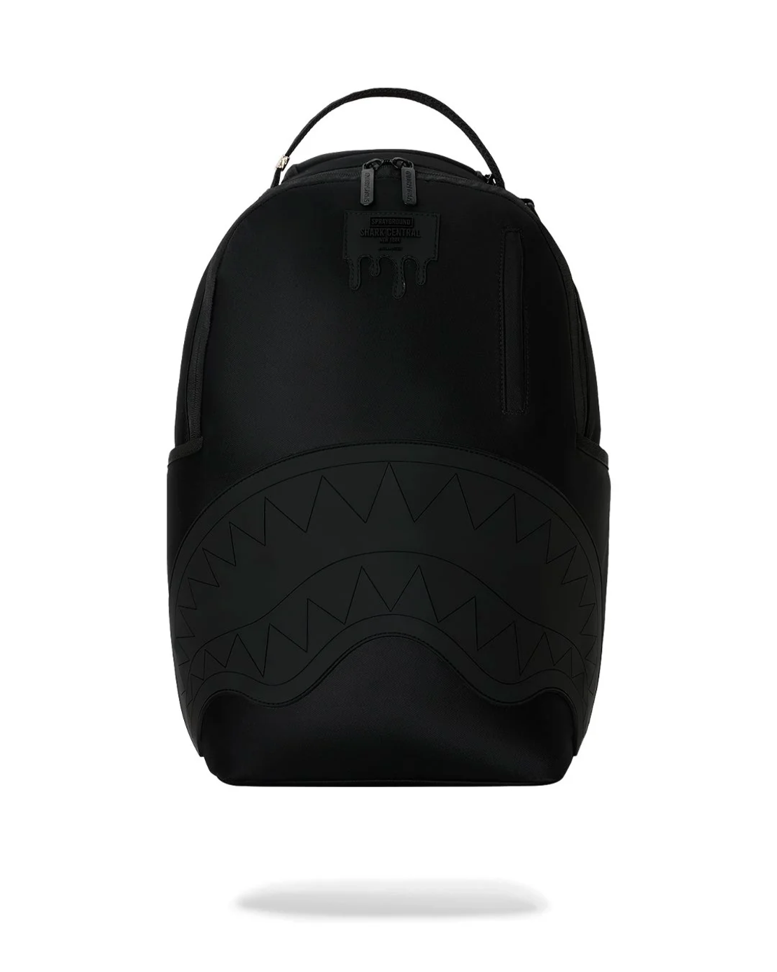 SHARK CENTRAL BLACKED OUT EMBOSSED NYLON BACKPACK